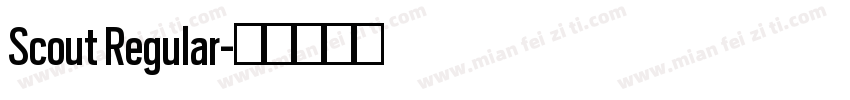 Scout Regular字体转换